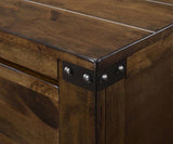 1pc Rustic Industrial Style Brown Seven Drawer Dresser Bedroom Solid Wood Wooden Furniture B011P234684