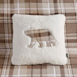 Full/Queen Plush to Sherpa Down Alternative Comforter Set B035100510