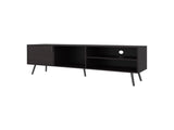 Wengue TV Stand Multistorage with a Door and Open Storage B062P290225