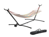 9ft Steel Hammock with Built-in Wheel, Portable Hammock for Outside, Heavy-Duty Hammock 35613179