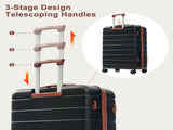 Premium ABS Travel Luggage Set , 3-Piece TSA Lock Suitcase Ensemble 20, 24, and 28 Inch Sizes N726P296022A