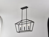 3-Light Farmhouse Kitchen Island Lighting,3 Light Industrial Linear Chandelier for Dining Room Metal W5008P465017