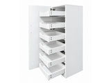 Tall Slim Pantry Storage Cabinet, Freestanding Single-Door Kitchen Cupboard with 6 Pull-Out Drawers, W331P478441
