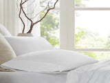 5 Pieces Split King Sateen Sheet Set,White B035P381315