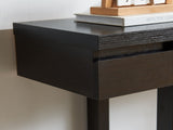 Entryway hallway Console Table with one drawer one shelf wooden leg frame handleless design B107P302102