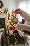 4PCS Set 4.7" Christmas Glass Ball Ornaments Holiday Tree Hanging Decorations Party Decor Supplies 88655594