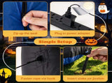 10FT Halloween Inflatable Pumpkin Gentleman with Rotating Pumpkin Head, Built-in Blower, Outdoor 80050289