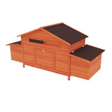 ZNTS Large Wooden Chicken Coop Outdoor Hen House Poultry Cage for Outdoor with 2 Sides Nesting Boxes,2 W773P237999