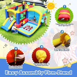 7 in 1 Inflatable Bounce House, Bouncy House with Ball Pit for Kids Indoor Outdoor Party Family Fun, W1677109362