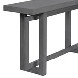 U_STYLE Contemporary Console Table with Wood Top, Extra Long Entryway Table for Entryway, Hallway, N711P230809G