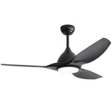 52 Inch Ceiling Fan with Light and 6-speed Remote Control 3 ABS Fan Blades Black for Bredoom Patio W934P211218
