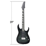 170 Model 39in Electric Guitar HSH Pickups complete starter kit suit for Hard Tiger-striped 16372932