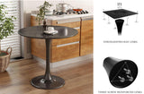 Modern Round Dining Table, 31.5'' Kitchen Dining Room Furniture, Coffee Table, Leisure Table, W2641P238037