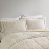 Ombre Shaggy Long Fur Comforter Mini Set B035129362