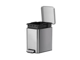 Bedroom / Office Trash Can, 2.6 Gallon Small Stainless Steel Step Garbage Bucket Bin with Soft Close 16846957