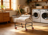 35''x15.7''x22'' Commercial Wire Laundry Basket Cart 61736373