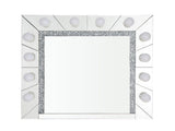 Noralie Mirrored & Faux Diamonds Accent Mirror B2726P448750