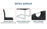 Modern Minimalist Style-Black Thickened PU Material Ergonomic Chair,The Perfect Combination of W3226P279080