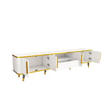 Luxury Minimalism TV Stand with Open Storage Shelf for TVs Up to 85", Entertainment Center with 46649276