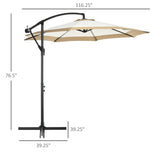 ZNTS Outdoor beach umbrella /Cantilever Umbrella （Prohibited by WalMart） 39677457