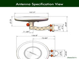 TA-A1 150 Miles TV Antenna Outdoor 01097980