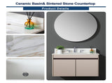 31 Inch Marble Vanity Top, Bathroom Vanity Top with Undermount Rectangular Middle Sink and 4" Height 52810075