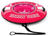 600D Waterproof Oxford Cloth Snow Sled, Reinforced Handles Removable Tow Strap for Adults Kids-Pink 79569343