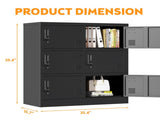 6-Door Employee Storage Locker, Metal Lockers for Office, Gym, School, and Homewith Card Slot T2398P205946
