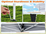 9ft x 9ft Pop Up Canopy Tent with Sidewall, UPF 50 Silver Coated Waterproof Oxford Instant Shelter, 60113406