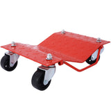 Car Dolly, Heavy Duty Wheel Dolly,4 Tire Wheel Dolly Car Stakes 6000lbs Capacity,RED W46591449