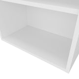 Guadalupe Wall Cabinet in Melamine with Open Storage, White B128P244993