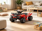 Red 6V Battery-Powered Kids ATV Sturdy 4-Wheel Quad Ride-On Toy with Bright LED Headlights for 84411966