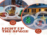Set of 3 Lighted Iridescent Cut-out Light Bulb Christmas Decorations, Pre-lit Holiday Decor with 295 76777276
