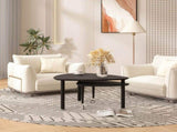 360 degree Rotatable modern Coffee Table for Living Room, solid wood legs with simply assemble W2899P372756