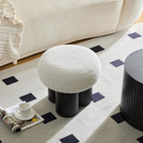 W8017-1 White lamb wool seat, barrel PVC pipe with black ash willow W2085129980