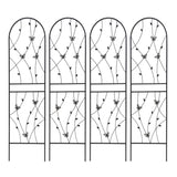 4 Pack Metal Garden Trellis 71" x 19.7" Rustproof Trellis for Climbing Plants Outdoor Flower Support 36708234