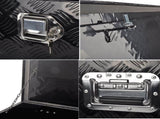 48"Black Aluminum Tool Storage Box Fit For Pickup Truck Bed Lock MT018005 06366407