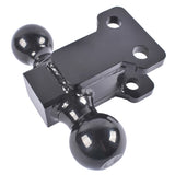 Trailer Hitch 2" Receiver 2" and 2-5 /16" Ball Fit for ATVS RVS Carbon Steel 74257488