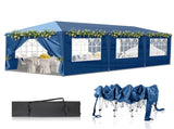 10x30ft Outdoor Pop Up Canopy, Portable Instant Canopy Tent with 8 Sidewalls for Outdoor Events 24083847