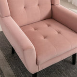 Modern Soft Velvet Material Ergonomics Accent Chair Living Room Chair Bedroom Chair Home Chair With W676P313965