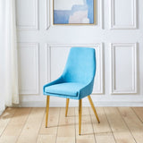 Fabric Dining Chairs Set of 2, Upholstered Armless Accent Chairs, Classical Appearance and Stainless W1241119372