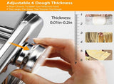 Pasta Maker Machine, 180 Roller Pasta Maker, 9 Adjustable Thickness Settings 2-in-1 Noodles Maker 46808143