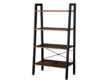 4 Tiers Industrial Ladder Shelf, Vintage Bookshelf, Storage Rack Shelf for Office, Bathroom, Living 96944196