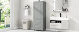 ZNTS Tall Bathroom Storage Cabinet, Freestanding Storage Cabinet with Two Drawers and Adjustable Shelf, 62533533