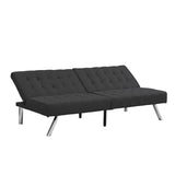 WOOD FRAME, STAINLESS LEG, FUTON, SOFA BED BLACK W2297P247597