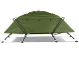 Collapsible camping tent with an integrated cot 53386816