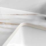 37 Inch Marble Vanity Top, Bathroom Vanity Top with Undermount Rectangular Middle Sink and 4" Height 11940438