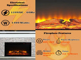 Laksha Mirrored & Stone Fireplace B2726P446682