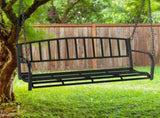 118*46*47cm Iron Art With Iron Chain Vertical Bar Backrest 200kg Iron Swing BlackSwing frames not 19772343