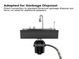 Pull-out Faucet Single Bowl Sink Kitchen Vegetable Sink 304 30"x18" Whale Waterfall Sink Stainless 95544308